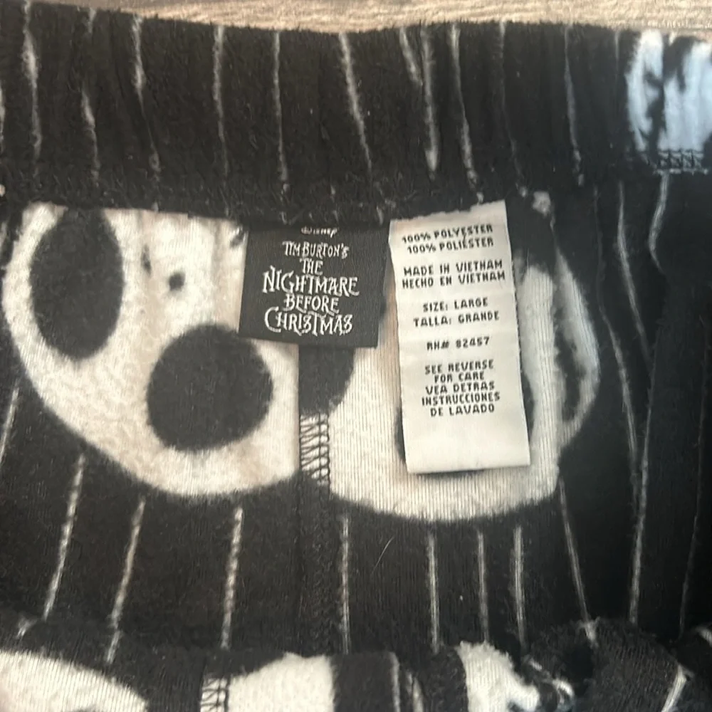 Disney Tim Burton Nightmare Before Christmas Pajama Pants Size Large